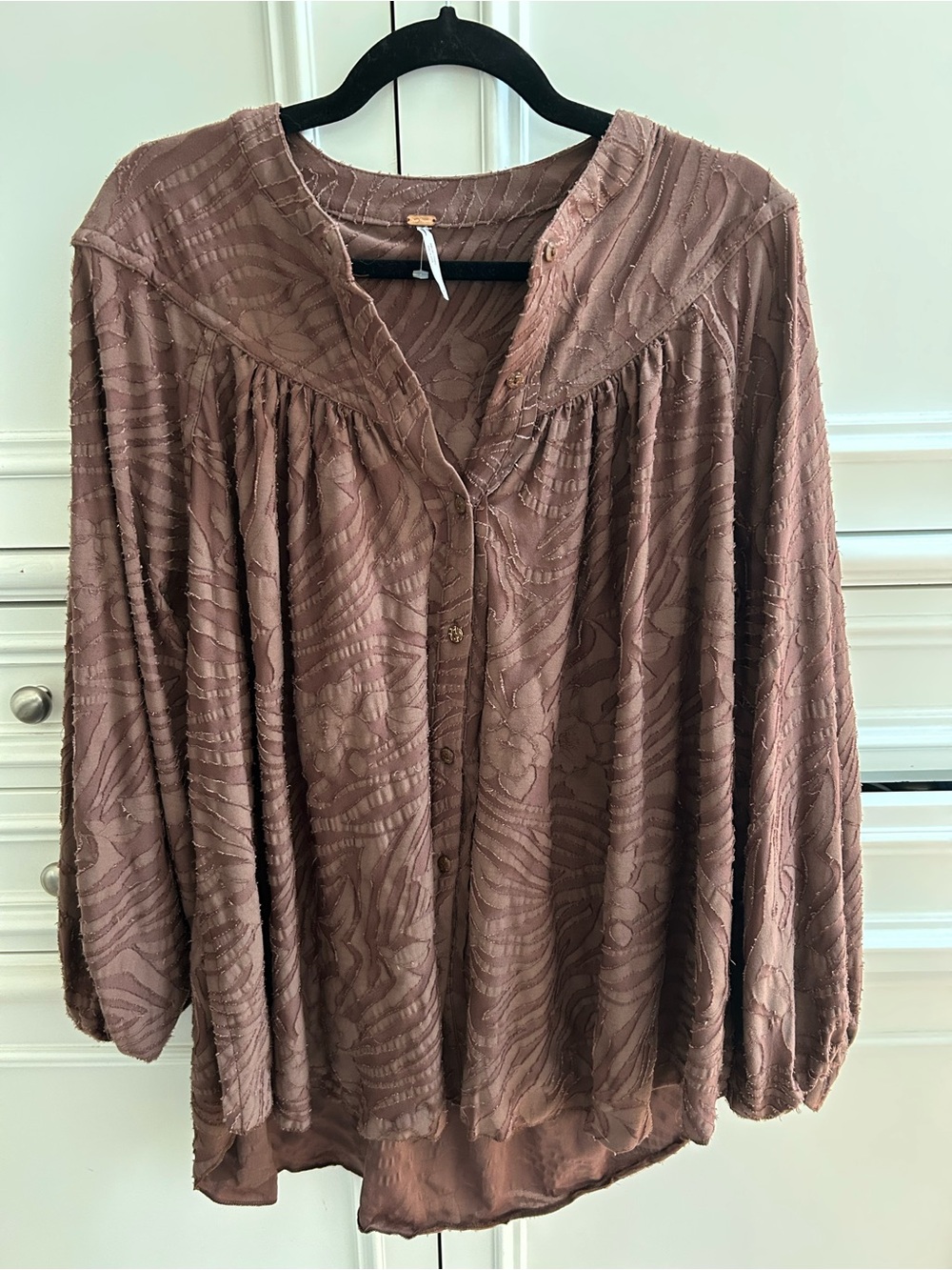 NWOT Free People Can’t Stop Dreaming textured tunic